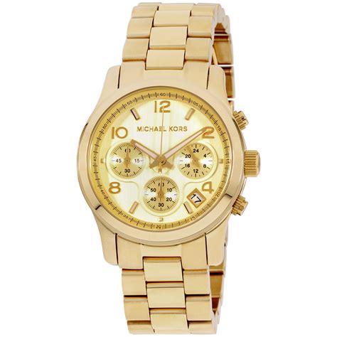 Michael Kors Women's Runway Quartz Chronograph Gold